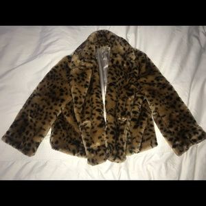 Leslie’s Print Faux Fur Jacket✨✨✨
